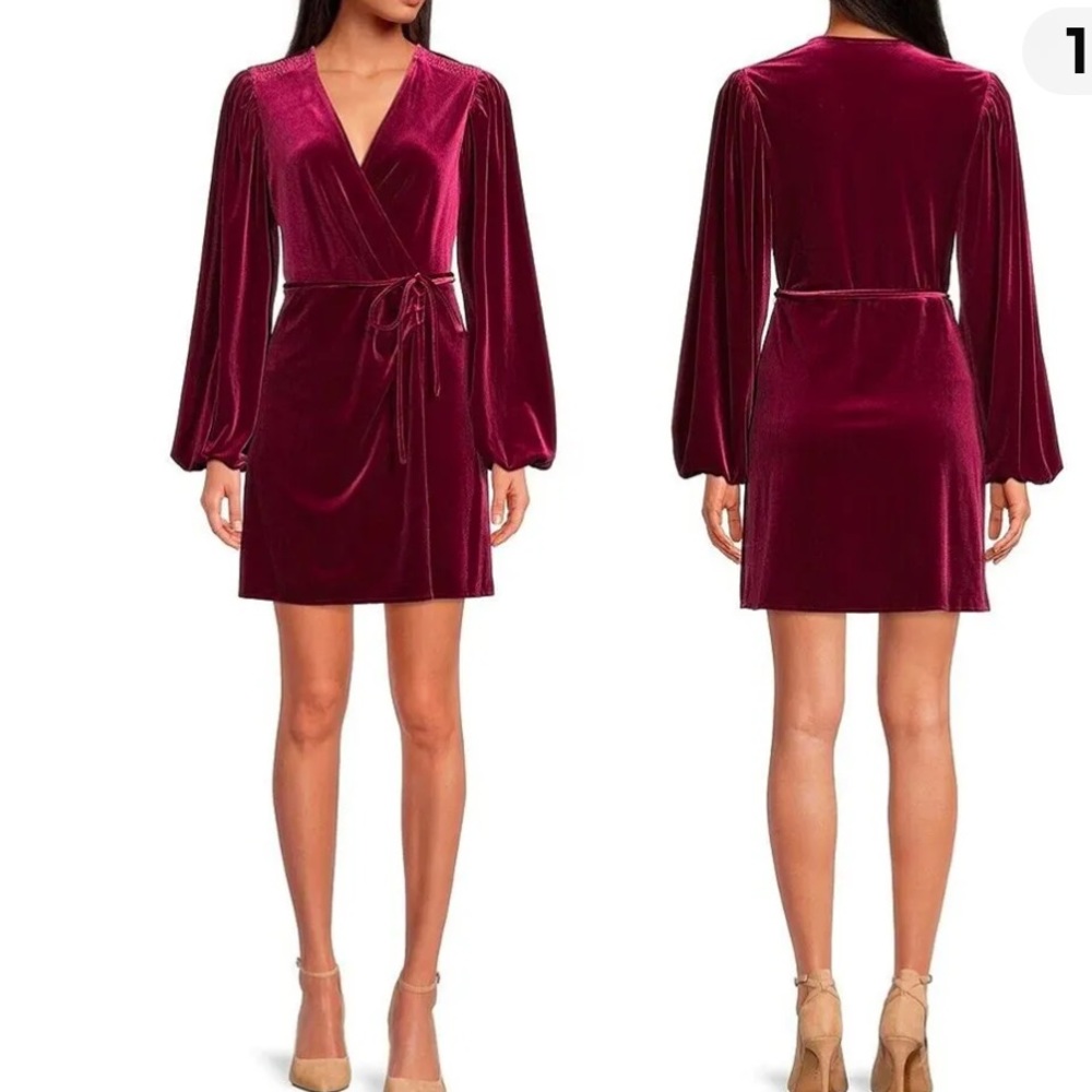 NWT. Gianni Bini S Small Burgundy Merlot Red